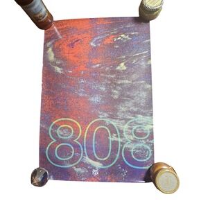 808 State Vintage 1990s Promo Album Display Poster 21x31 Tommy Boy Records